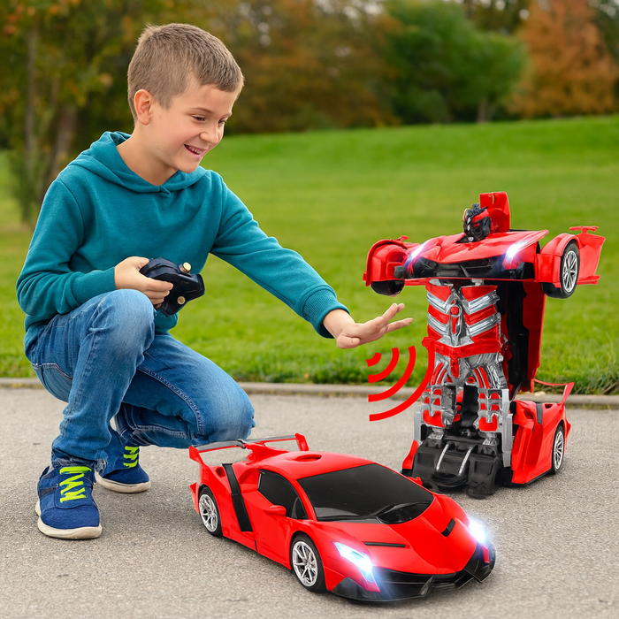 Transforming Remote Control Robot Car Toy – 2 - in - 1 Gesture Control RC Car for Kids Ages 6+ - Monsta Online