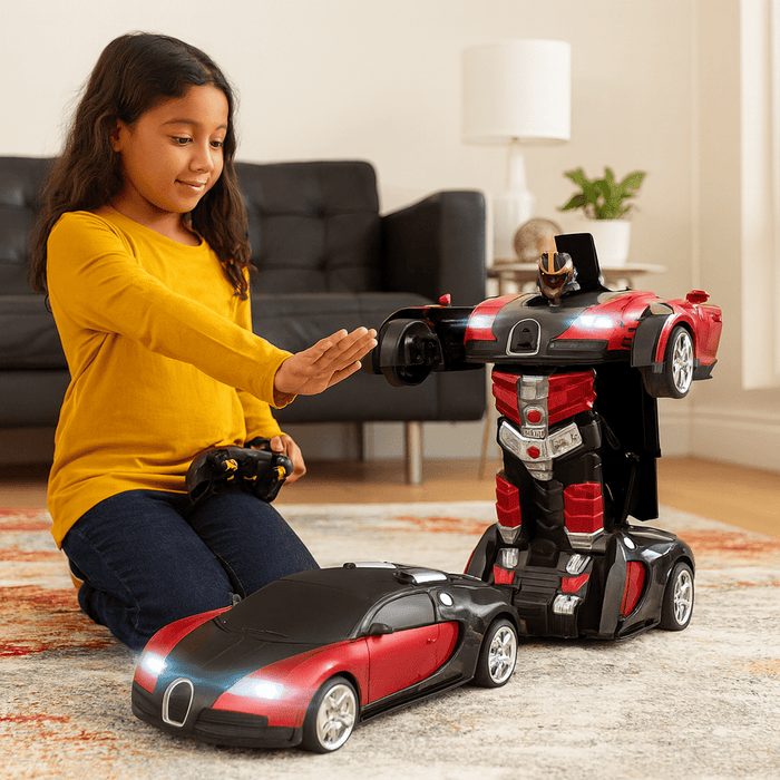 Transforming Remote Control Robot Car Toy – 2 - in - 1 Gesture Control RC Car for Kids Ages 6+ - Monsta Online