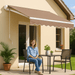 Premium Retractable Patio Awning Sunshade Cover For UV Protection - Monsta Online