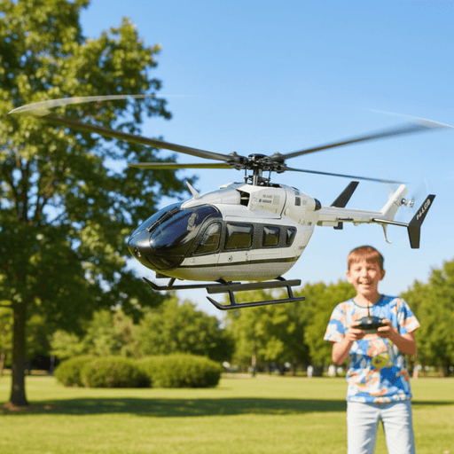Rogue Brushless RC Helicopter with 6 - Axis Gyro & Dual Batteries - 4CH Remote Control for Kids & Beginners - Monsta Online