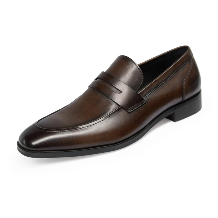 Rowan Penny Loafers – Men's Classic Leather & Suede Slip - On Dress Shoes - Monsta Online