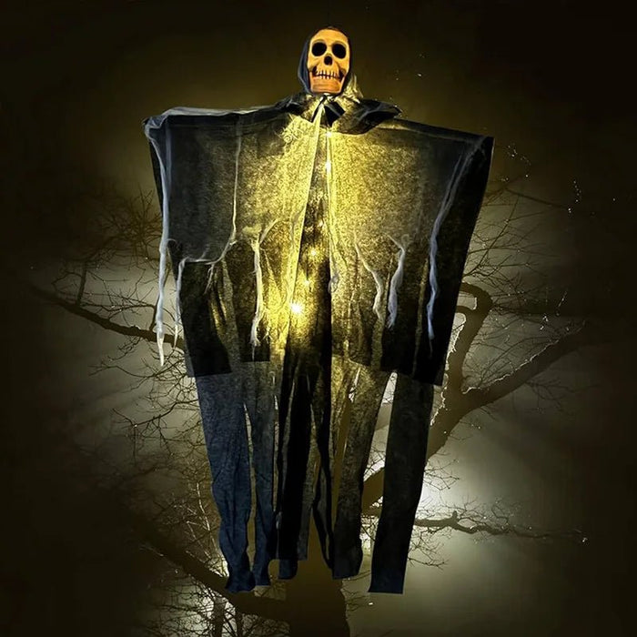 Halloween Glowing Skull Hanging Ghost Prop for Outdoor Decoration - Monsta Online