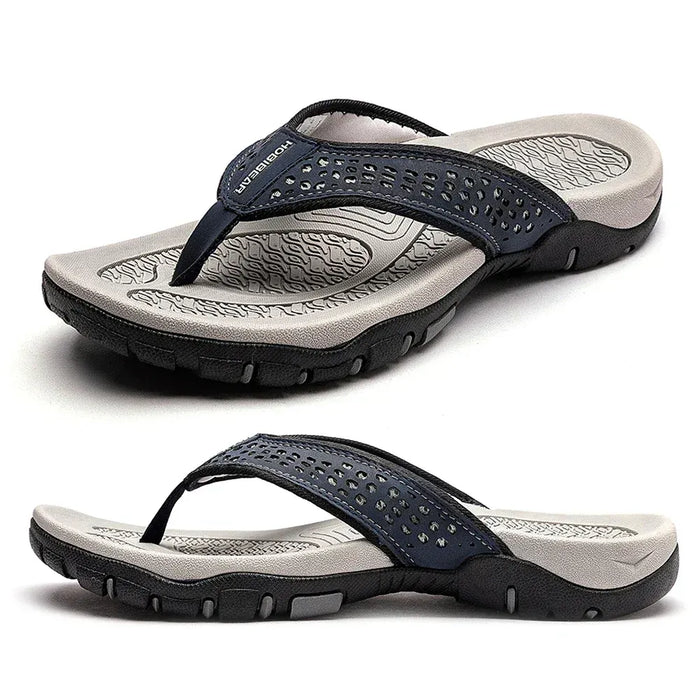 Men's Athletic Flip Flops with Arch Support – Cushioned Non - Slip Sandals for All - Day Comfort - Monsta Online