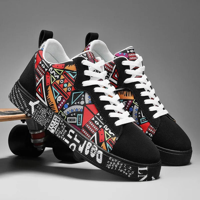 Men's Casual Platform Sneakers – Non - Slip Rubber Outsole, Comfortable Everyday Shoes - Monsta Online