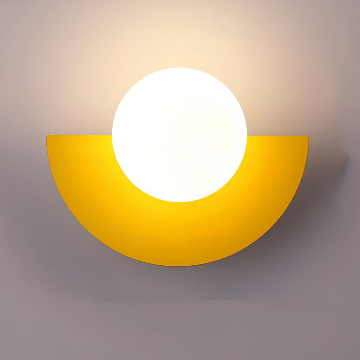 Everest Nordic Semicircle Wall Lamp – Minimalist LED Sconce for Bedroom, Hallway & Living Room - Monsta Online