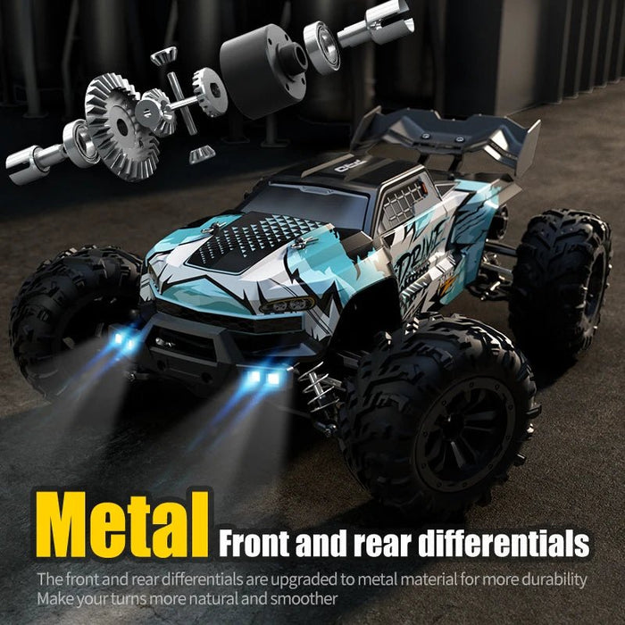 Drive Pro 1:16 45MPH 4WD RC Car With LED Light 2.4G Remote Control High Speed Monster Truck with Dual Batteries - Monsta Online