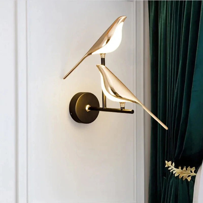 Luxurious Golden Bird Wall Sconce Lamp for Sophisticated Home Décor - Monsta Online