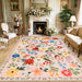 Washable 8'x10' Vintage Boho Area Rug – Soft, Non - Slip, Easy Maintenace and Long Lasting - Monsta Online