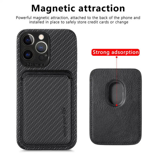 MagSafe Wallet Case for iPhone – Magnetic Card Holder with Wireless Charging Support - Monsta Online