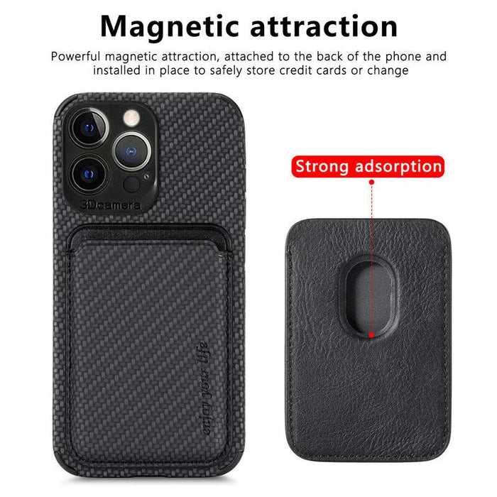MagSafe Wallet Case for iPhone – Magnetic Card Holder with Wireless Charging Support - Monsta Online