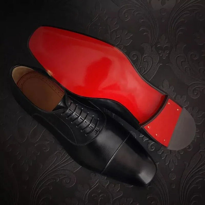 Luca Leather Oxford Shoes – Men's Italian Handcrafted Dress Shoes - Monsta Online