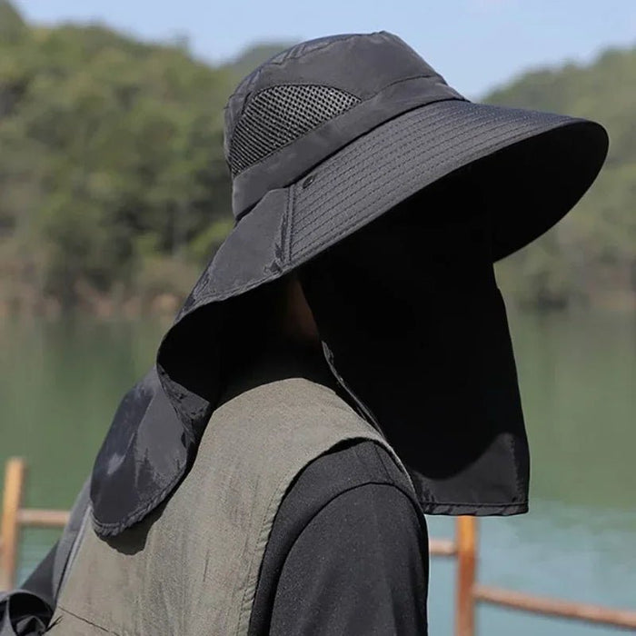 Premium UV Protection Sun Bucket Hat with Neck Flap for Outdoor Adventures - Monsta Online