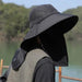 Premium UV Protection Sun Bucket Hat with Neck Flap for Outdoor Adventures - Monsta Online