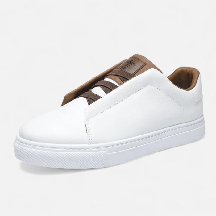 Men's Luxury Slip - On Leather Sneakers – Premium Comfort & Timeless Style - Monsta Online