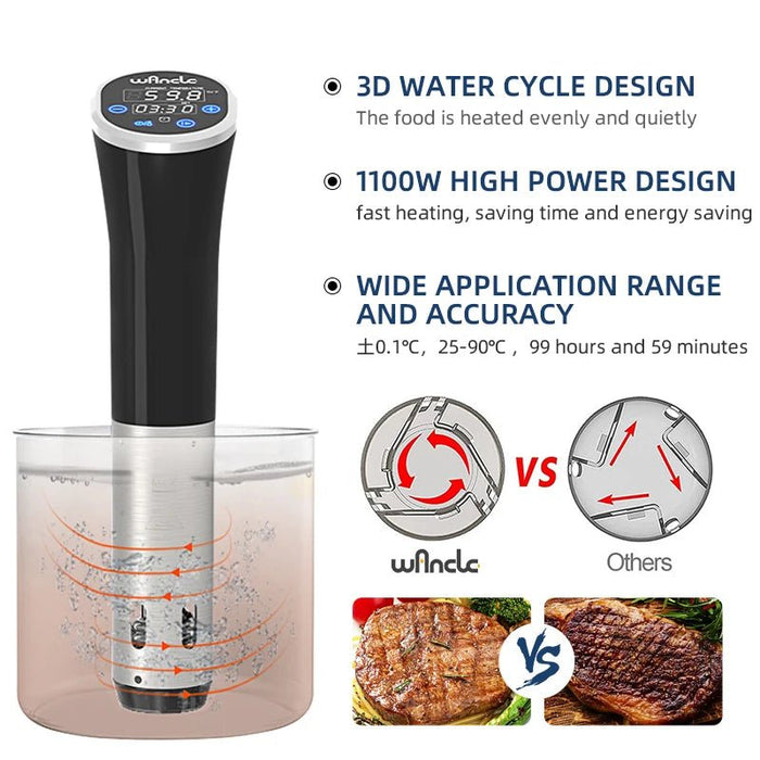 Precision Sous Vide Machine Immersion Cooker with Digital Display - Monsta Online