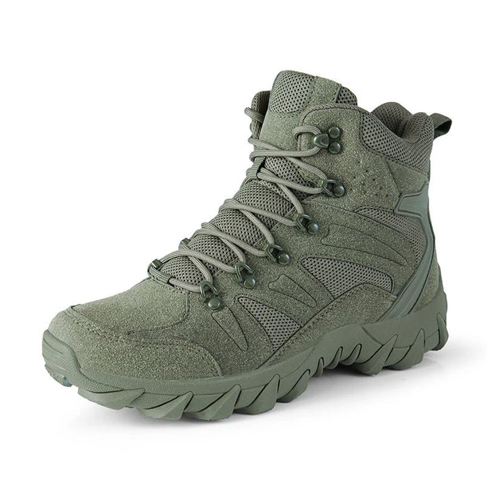 PHERON Tactical Combat Boots – Men's Breathable Leather Lace - Up Hiking Boots - Monsta Online