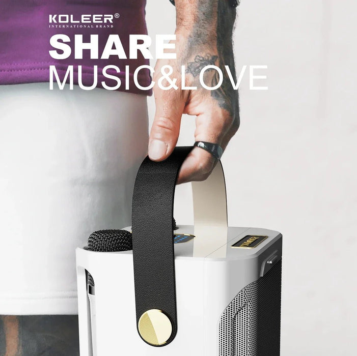 Portable High - Power Karaoke Party Speaker with 360° Stereo and Dual Mics - Monsta Online