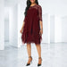 Women's Plus Size Elegant Midi Dress – Flattering Curve - Friendly Style - Monsta Online