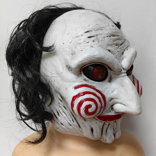 Halloween Demon Jigsaw Saw Mask — Horror Cosplay Latex Helmet, Scary Saw X Killer Costume - Monsta Online