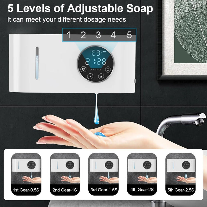 Premium Touchless Automatic Wall Soap Dispenser With LED Screen - Monsta Online