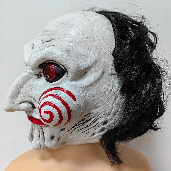 Halloween Demon Jigsaw Saw Mask — Horror Cosplay Latex Helmet, Scary Saw X Killer Costume - Monsta Online