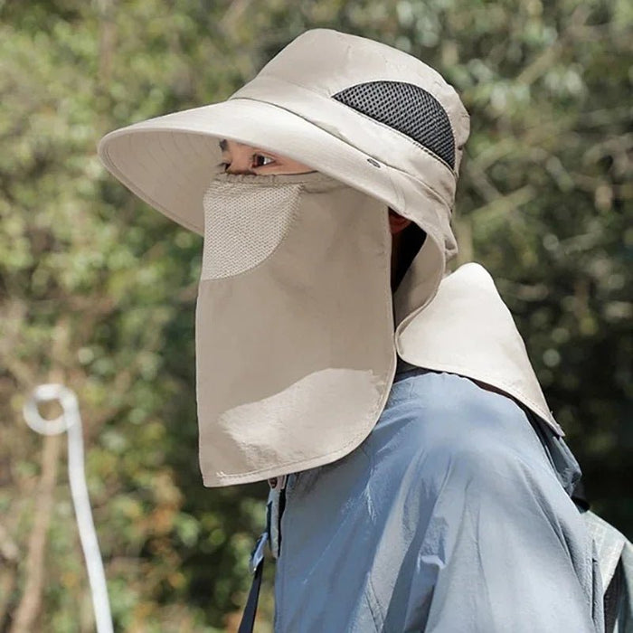 Premium UV Protection Sun Bucket Hat with Neck Flap for Outdoor Adventures - Monsta Online