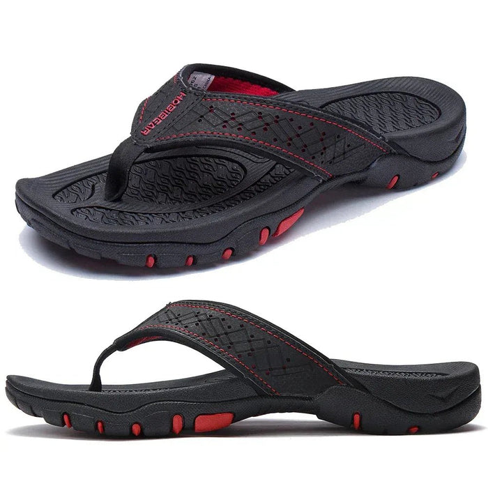 Men's Athletic Flip Flops with Arch Support – Cushioned Non - Slip Sandals for All - Day Comfort - Monsta Online