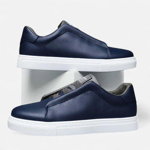 Men's Luxury Slip - On Leather Sneakers – Premium Comfort & Timeless Style - Monsta Online