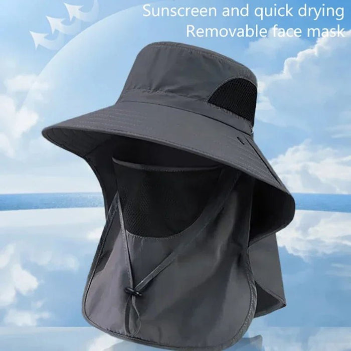 Premium UV Protection Sun Bucket Hat with Neck Flap for Outdoor Adventures - Monsta Online