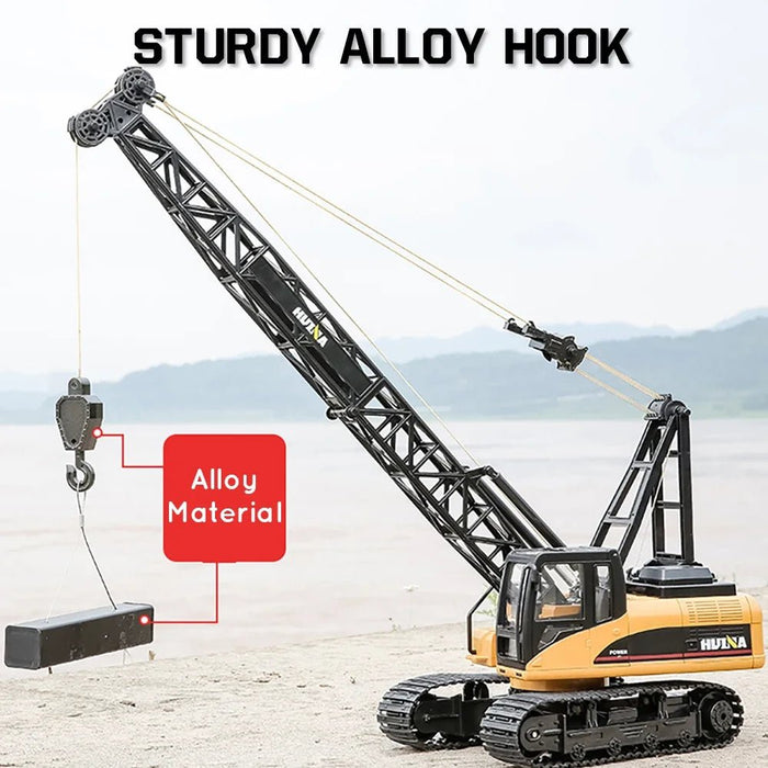 1:14 Scale 15 Channel Remote Control Tower Crawler Crane with Alloy Hook for Kids - Monsta Online