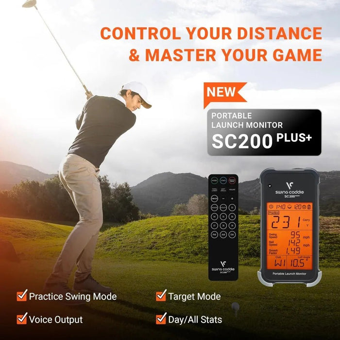 Swing Caddy SC200: Portable Golf Launch Monitor: Real - Time Swing Analysis - Monsta Online
