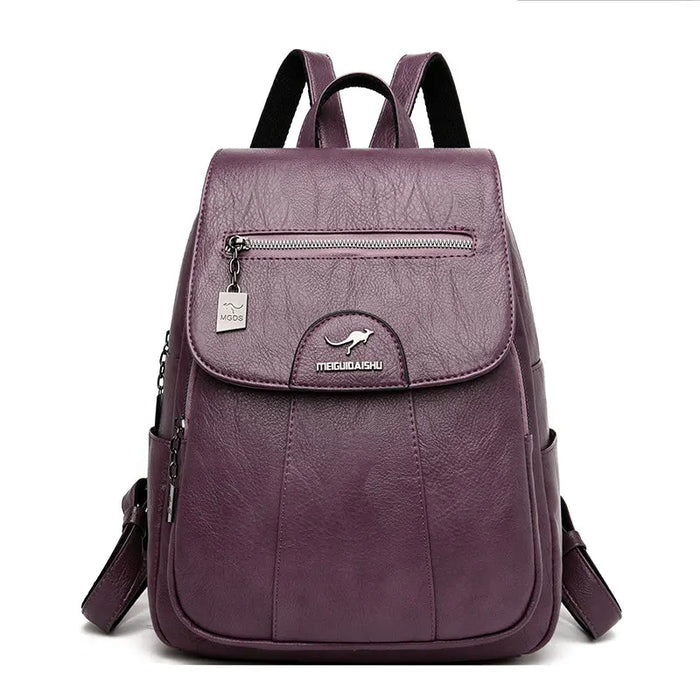 Women's Large Leather Backpack – Anti - Theft, Spacious & Stylish Travel & Everyday Bag - Monsta Online