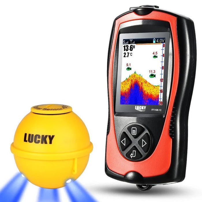 Fish Finder PRO – Portable Sonar Depth Finder With 2.4” Display - 147ft Depth Range - Monsta Online