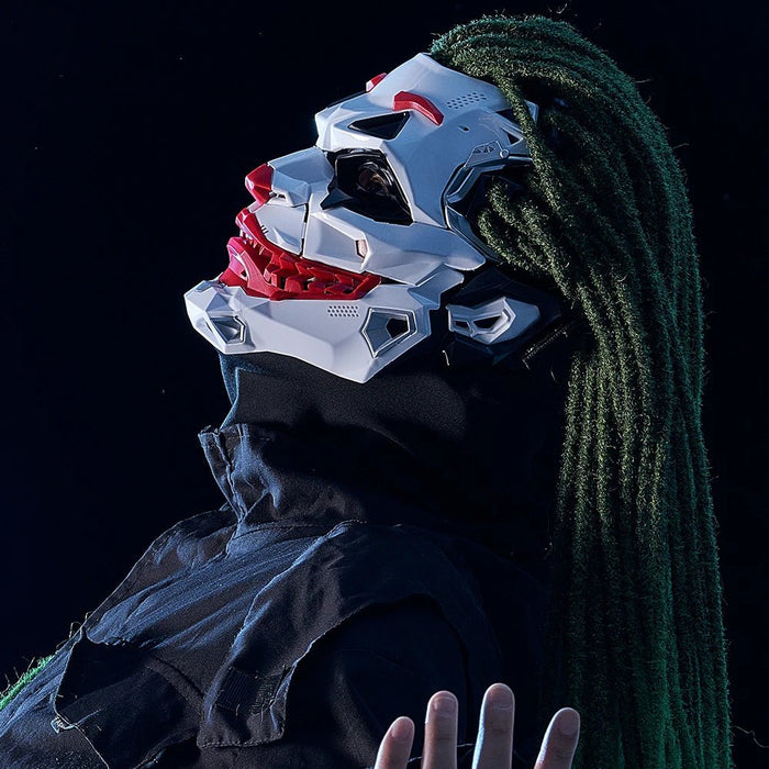 Halloween Cyberpunk Joker Mask Scary Cosplay Prop - Monsta Online