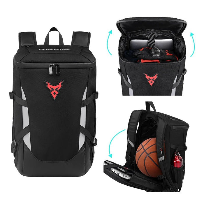 Waterproof Reflective Motorcycle Backpack With Helmet and Laptop Compartments - Monsta Online