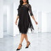 Women's Plus Size Elegant Midi Dress – Flattering Curve - Friendly Style - Monsta Online