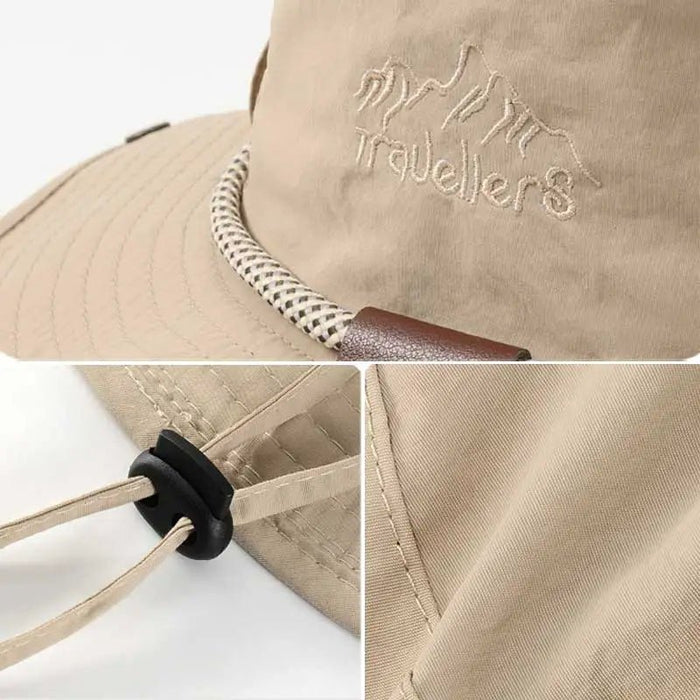 Cowboy - Style UPF 50+ Wide Brim Bucket Sun Hats for Men - Monsta Online