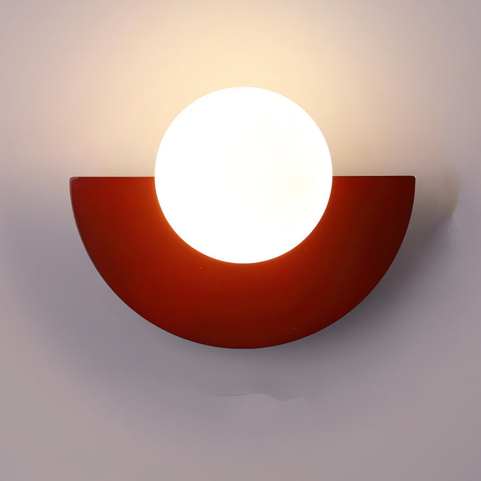 Everest Nordic Semicircle Wall Lamp – Minimalist LED Sconce for Bedroom, Hallway & Living Room - Monsta Online
