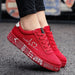 Women's Lace - Up Canvas Sneakers – Breathable Graffiti Design for Trendy Casual Style - Monsta Online