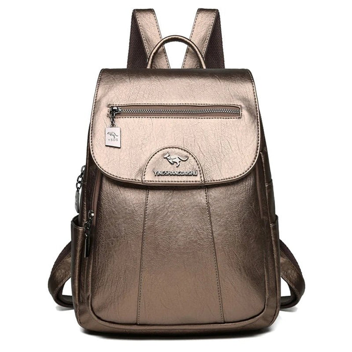 Women's Large Leather Backpack – Anti - Theft, Spacious & Stylish Travel & Everyday Bag - Monsta Online