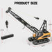 1:14 Scale 15 Channel Remote Control Tower Crawler Crane with Alloy Hook for Kids - Monsta Online
