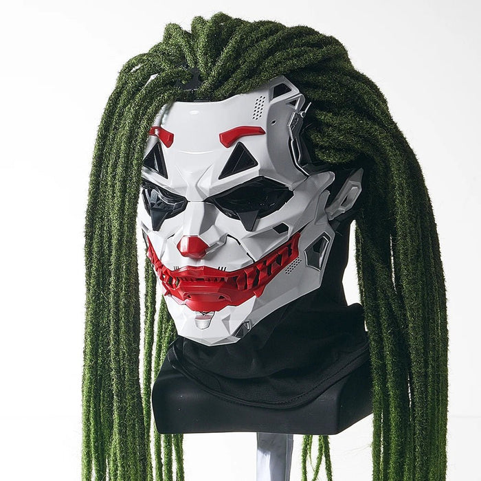 Halloween Cyberpunk Joker Mask Scary Cosplay Prop - Monsta Online