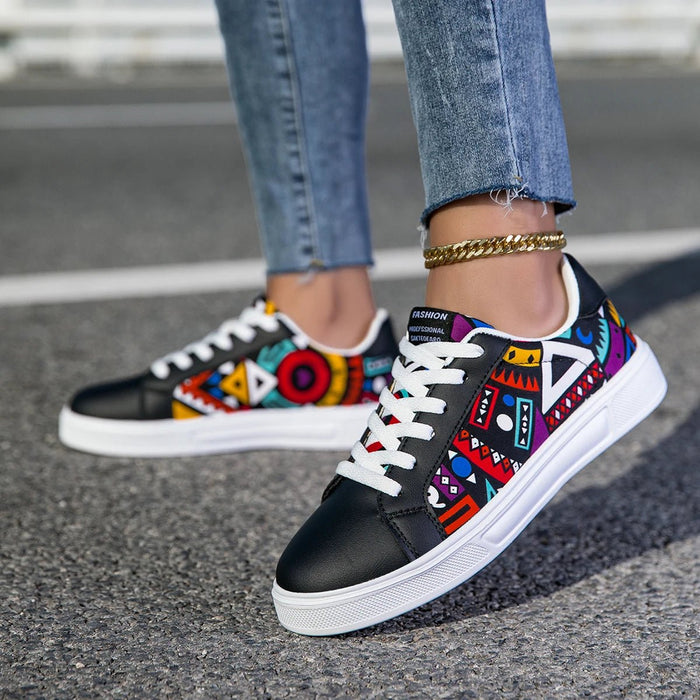 Women's Lightweight Casual Sneakers – Soft Sole, Skateboard Shoes for Comfortable Walking - Monsta Online