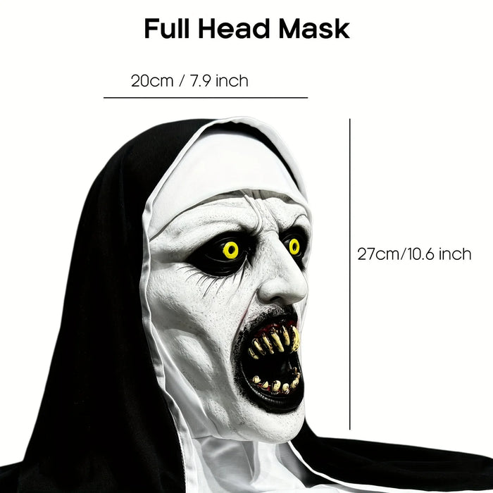 Halloween Purge Nun Mask – Scary Latex Horror Costume Prop - Monsta Online