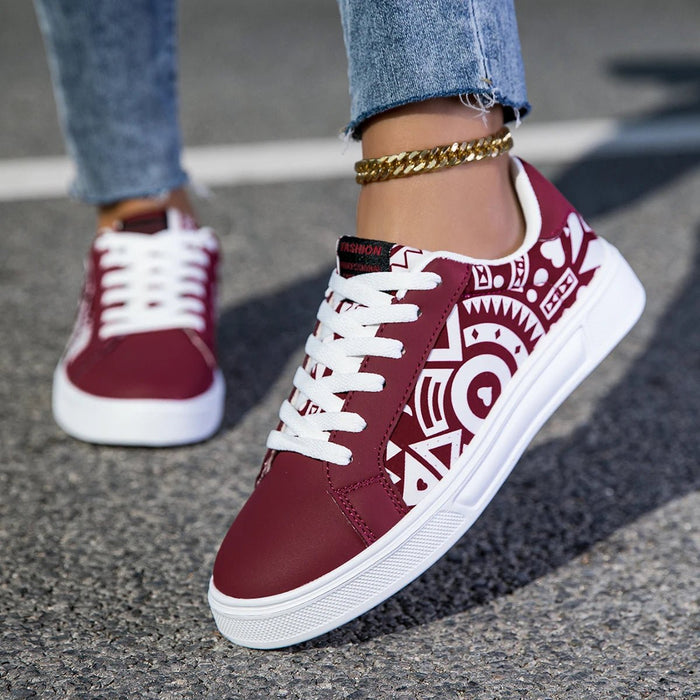 Women's Lightweight Casual Sneakers – Soft Sole, Skateboard Shoes for Comfortable Walking - Monsta Online