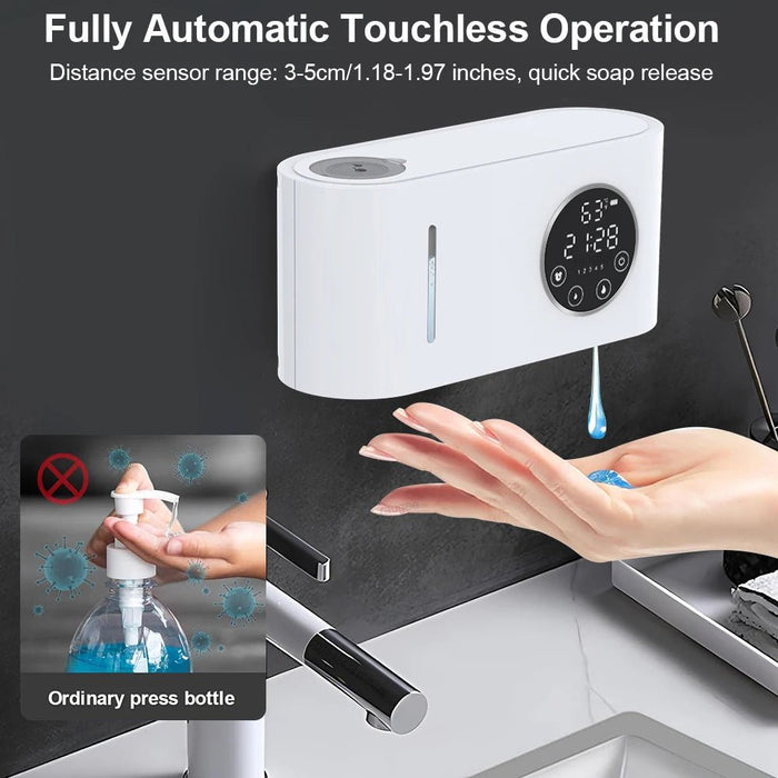 Premium Touchless Automatic Wall Soap Dispenser With LED Screen - Monsta Online