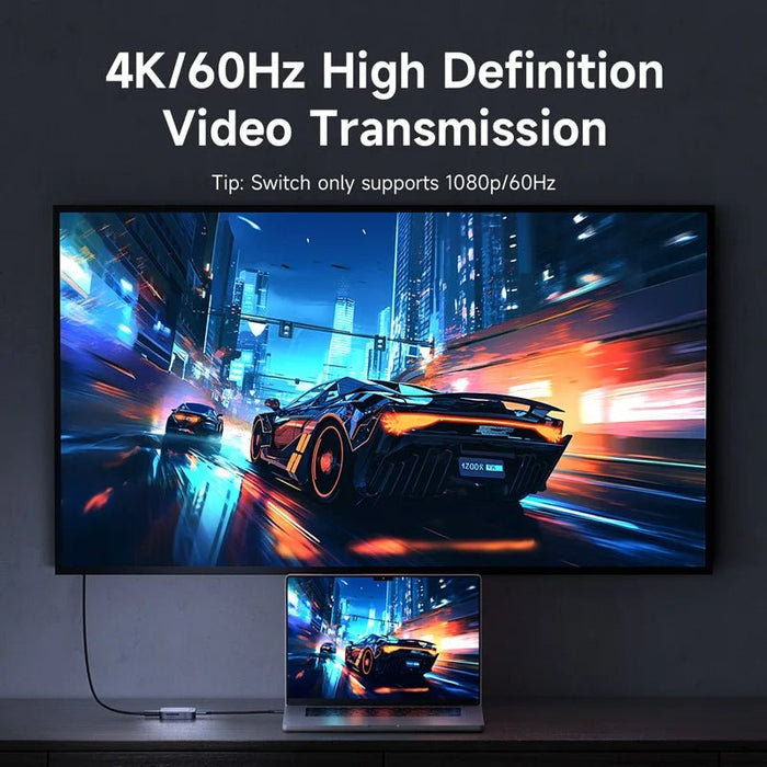 Premium Magnetic Thunderbolt 4 USB - C Hub with 4K HDMI and 100W PD - Monsta Online