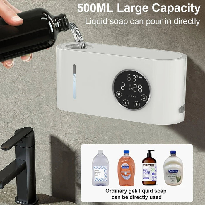 Premium Touchless Automatic Wall Soap Dispenser With LED Screen - Monsta Online
