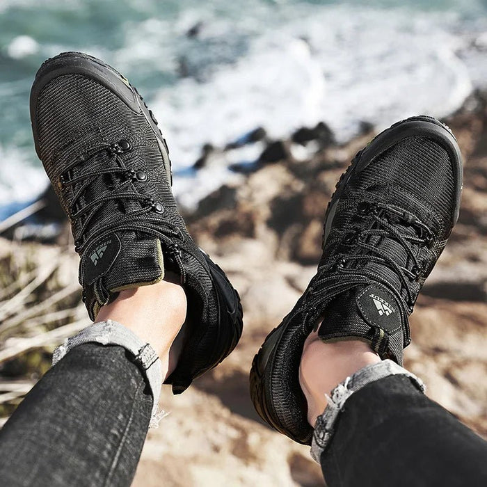 HIKEUP Men's Hiking Shoes – Non - Slip Breathable Wear - Resistant Outdoor Trail Shoes - Monsta Online