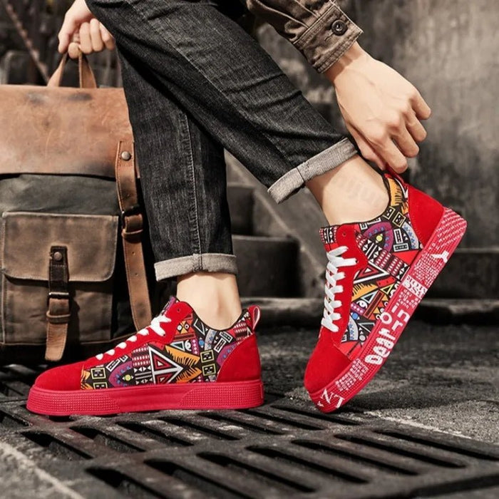 Men's Casual Platform Sneakers – Non - Slip Rubber Outsole, Comfortable Everyday Shoes - Monsta Online